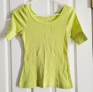 Vintage Vibrant Greenish Yellow Energie Juniors XL Top